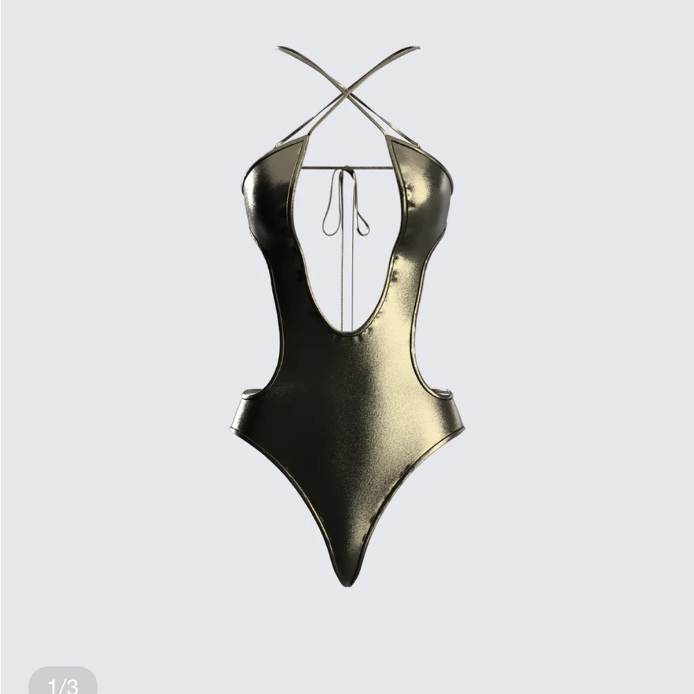 Metallic One-Piece Bodysuit